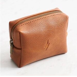 Vegan Leather Lightning Stamped Coin Coupon Pouch Size - Approx. 3" x 4" New